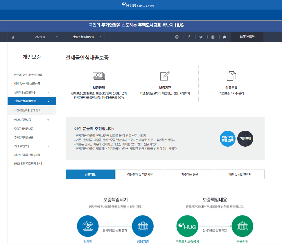 전세금안심대출보증