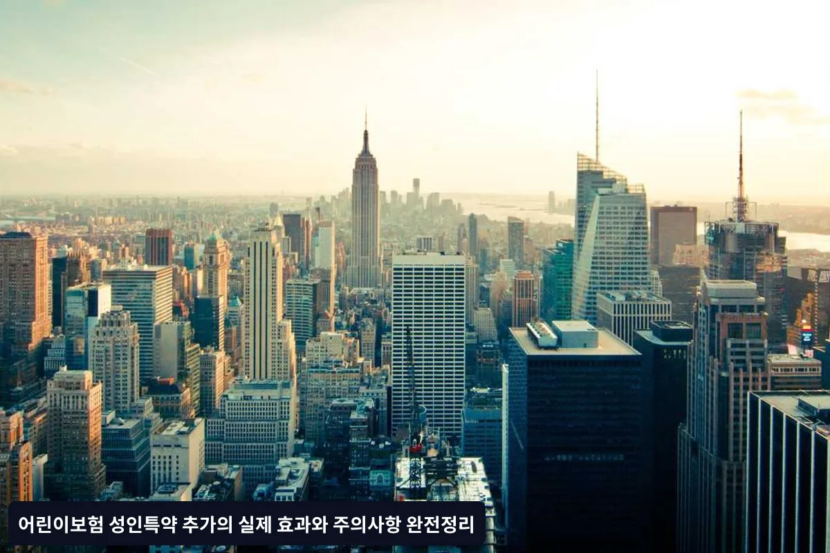 보험사별 성인특약 비교 요소